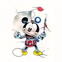 Mickey assassin tattoo design idea