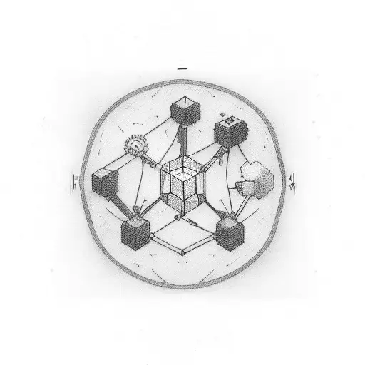 Incorporate a network diagram with game controllers to represent the client's occupation and hobbies tattoo design idea