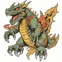 kaiju n8 tattoo design idea