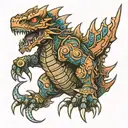 kaiju n8 tattoo design idea