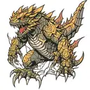 kaiju n8 tattoo design idea