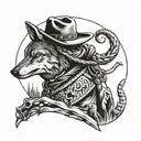 coyote smoking a cigarette tattoo Coyote" Sticker for Sale by emmahulet Cigarette smoking blackwork coyote by