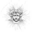 stoicism and icarus tattoo design idea