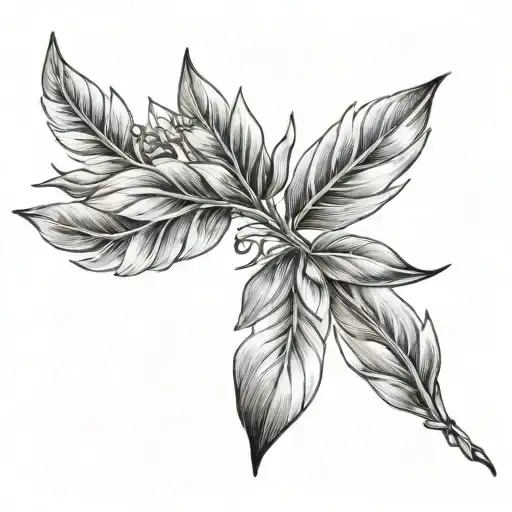 laurel wreath tattoo design idea