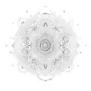 ornamental com sol e lua  tattoo design idea