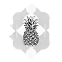 Pineapple tattoo design idea