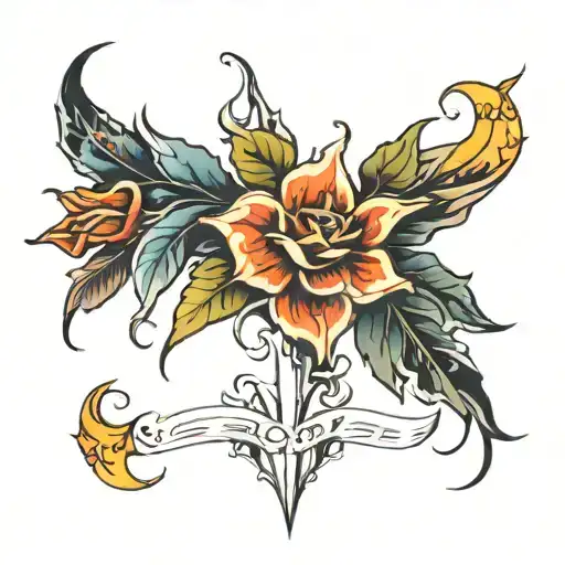 names Seth Lily Levi Olly lightning bolt tattoo design idea