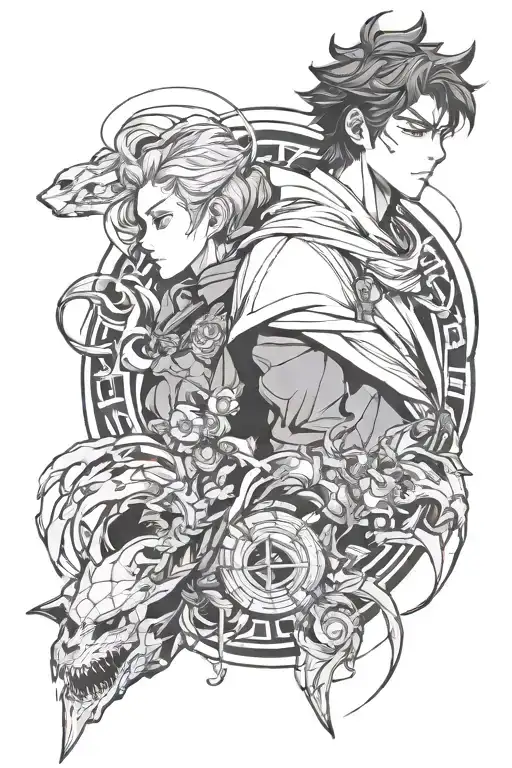 about manhwa "solo leveling" tattoo design idea