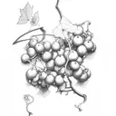 vine and branches with grapes half sleeve tattoo design idea