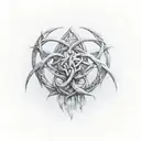 celtic banshee tattoo design idea