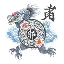 text: BNWO tattoo design idea