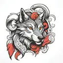 wolf in sheep skin tattoo design idea