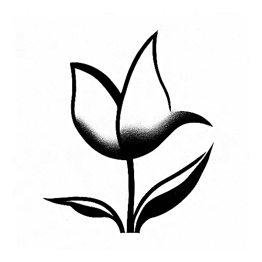 tulips square 2001 tattoo design idea