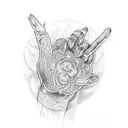 fatima's hand tattoo design idea