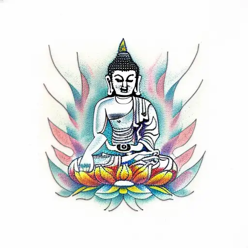 Buddha tattoo design idea