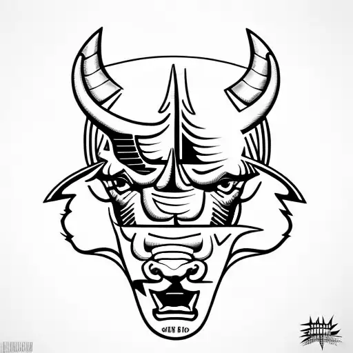 Chicago Bulls logo tattoo design idea