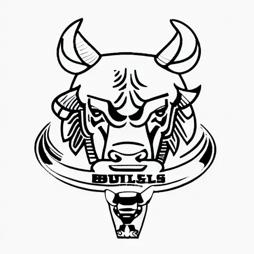 Chicago Bulls logo tattoo design idea