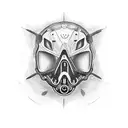 tattoo of a motorcycle riding across buenos aires tattoo design idea