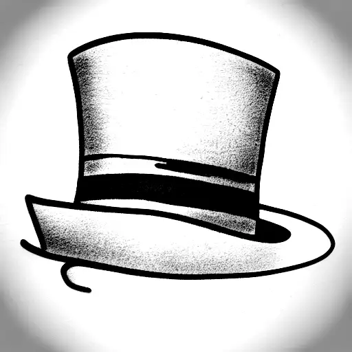 bumblebee wearing a top hat tattoo design idea