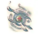 black hole tattoo design idea