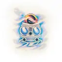 black hole tattoo design idea