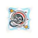 black hole tattoo design idea