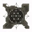 Electrical ground symbol tattoo design idea