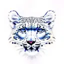 snow leopard with wings from an eagle tattoo design idea