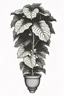 fiddle leaf fig tree tattoo design idea