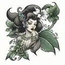 pure life tattoo design idea