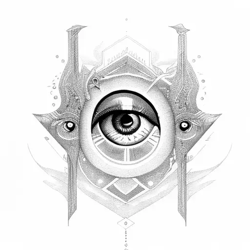 Eye of Ra tattoo design idea