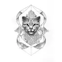 art deco tattoo design idea