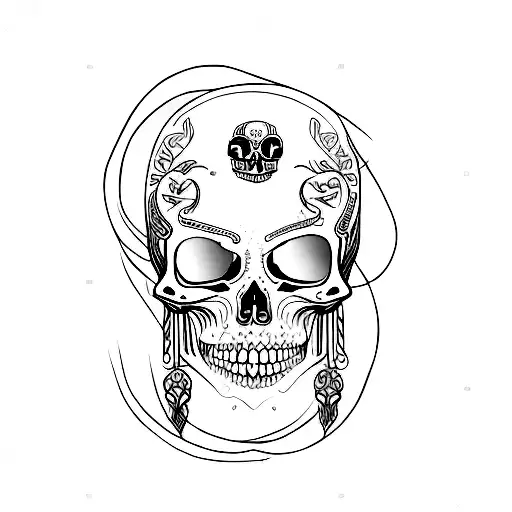 memento mori tattoo design idea