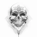 memento mori tattoo design idea
