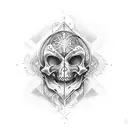 memento mori tattoo design idea