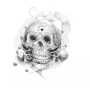 memento mori tattoo design idea