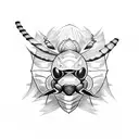 killer bee from Boston tattoo design idea