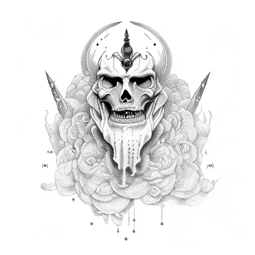 hades and percephone tattoo design idea