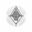 sims triangle logo tattoo design idea