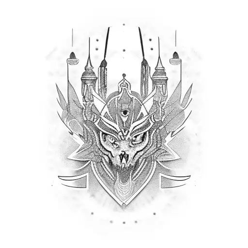 Phish light rig tattoo design idea