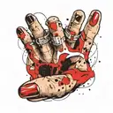 wedding ring finger tattoo design idea