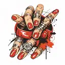 wedding ring finger tattoo design idea