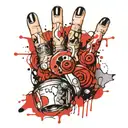 wedding ring finger tattoo design idea