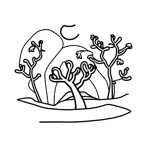 Joshua tree tattoo design idea