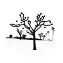 Joshua tree tattoo design idea