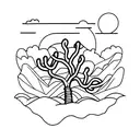Joshua tree tattoo design idea
