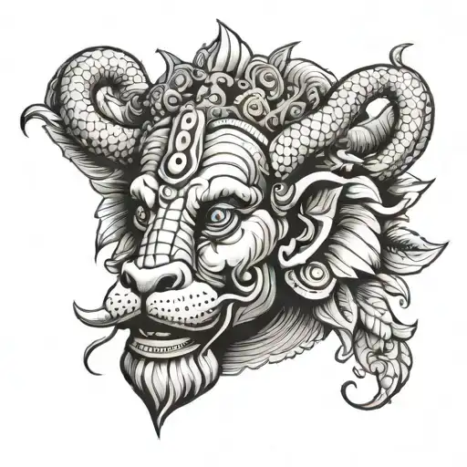 brahmin se mit brahma tattoo design idea