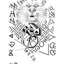 a creative design made from the letters of my grandads name which is ANTHONY QUINN tattoo design idea