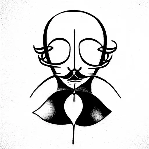 in the style of Salvador Dali tattoo design idea