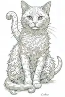 cat tattoo design idea